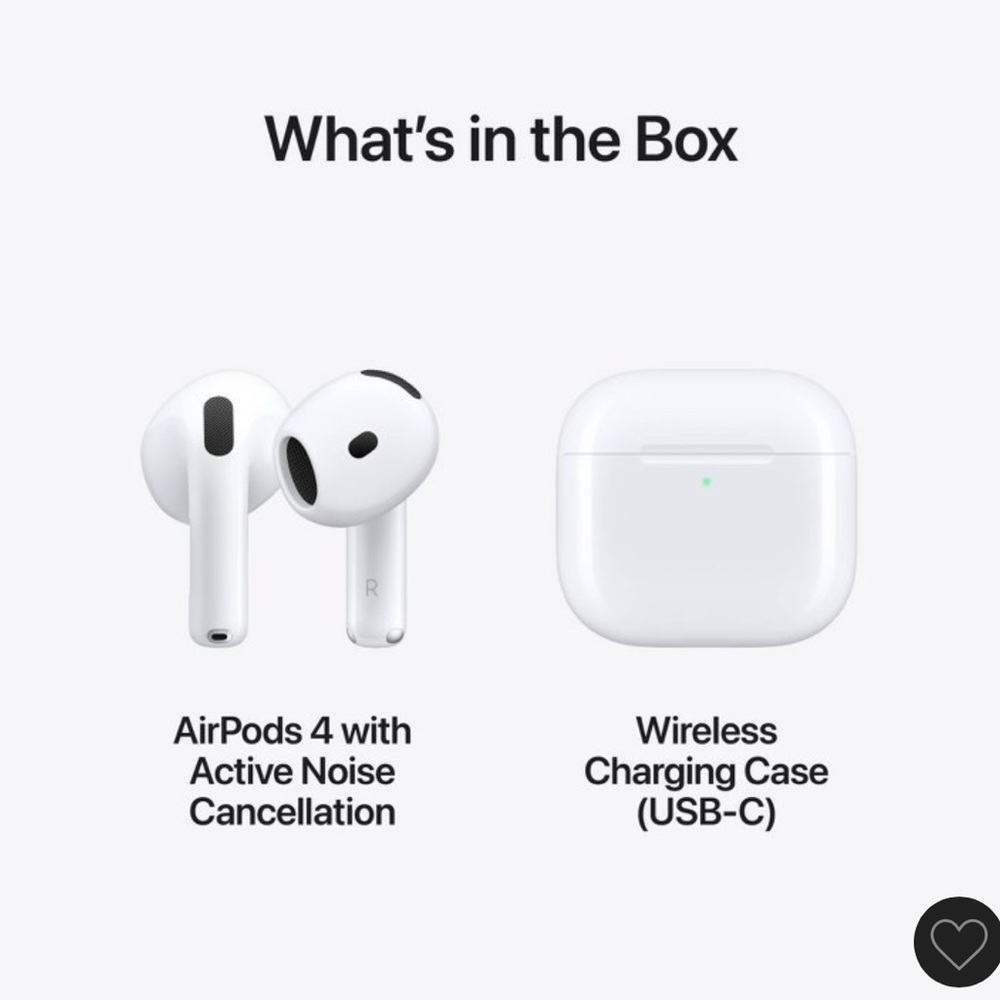 🎉 BRAND NEW (STILL IN SEALED BOX) Apple AirPods 4 w/ active noise cancellation - Picture 13 of 15